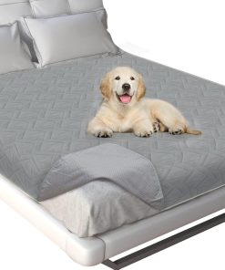 Waterproof Blanket Dog Bed Cover with Non-Skid Bottom, Couch...